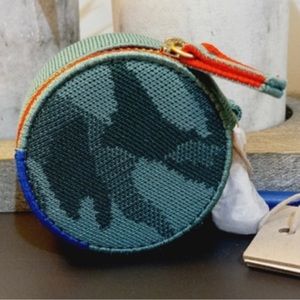 Rothy’s Round Pouch Keychain- green camo